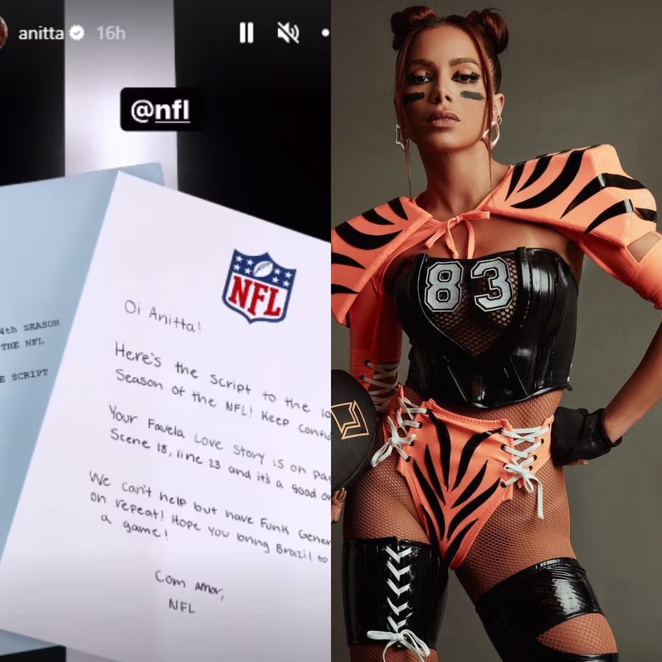 Anitta no Super Bowl? Cantora recebe convite da NFL e fãs reagem - Rádio  Pampa